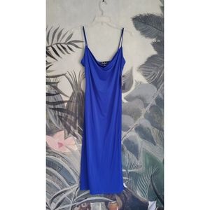 NWT Royal Blue Lulu's Bodyon Cowl Jersey Maxi S